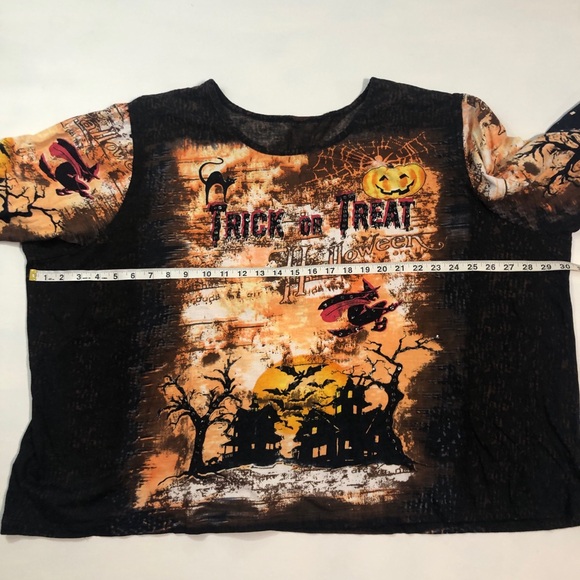 Halloween t-shirt with sequins size 4X - Picture 5 of 7